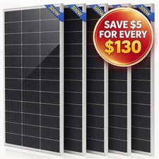 300W 600W 900W 1200W Mono Solar Panel N-Type Cell Power Charger Home Off-Grid  picture