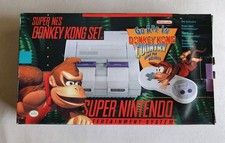 DONKEY KONG COUNTRY SET SNES SUPER NINTENDO EMPTY CONSOLE BOX ONLY picture