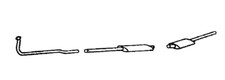 Triumph TR2, TR3, TR3A, TR4 (56-65) Stainless Steel Exhaust System picture