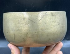 AFGHANI OLD BRASS ORIGINALLY BOWL SOUND 100 years old peace picture