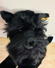 Steiff 12” Plush Scottish Terrier Scottie Dog ~ Blue Tartan Bandanna NWT Germany picture