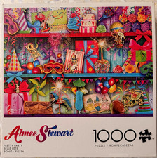 Buffalo Games Aimee Stewart Pretty Party 1000 Piece Jigsaw Puzzle Art Multicolor picture