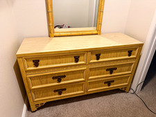 Dixie Shangri La 6-Drawer Dresser w/ Mirror, Light Wood Tone, Beige picture