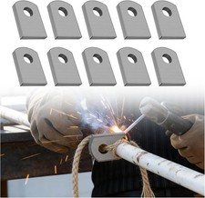 10PCS Weld on Tabs Flat Bottom with 3/8