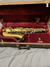 1931 Paris Henry selmer Modele 26 Saxophone Gold Lacquer Brass extremely rare   picture