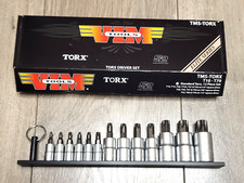 VIM 13pc Torx S2 Bit Socket Set T10 to T70 w/ Magnetic Rail #TMS-TORX picture