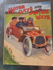 Antique 1912 Motor Days and Motor Ways Childrens Book Samuel Gabriel Sons Car picture
