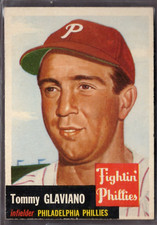 1953 Topps Set-Break #140 Tommy Glaviano NR-MINT *JAYSACE* picture