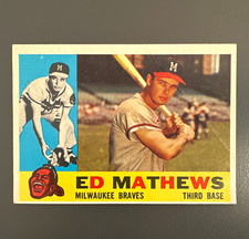 1960 Topps #420 Ed Mathews Milwaukee Braves HOF picture