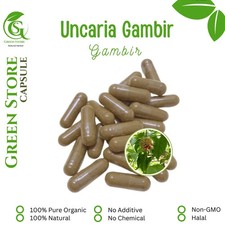100-1000 CAPSULES Uncaria gambir The gambier or Gambir @600mg Fresh Natural Herb picture