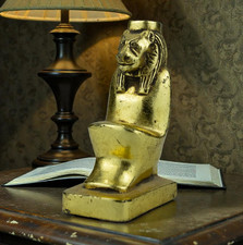 Egyptian Artifacts Rare Authentic Pharaonic Statue Egyptian Goddess Sekhmet BC picture