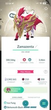Pokémon G0 -- Shiny Zamazenta Level 50 -  3 Moves CROWNED SHIELD  BG picture