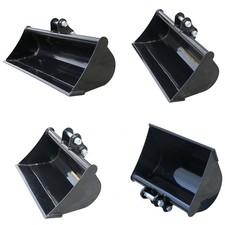 Mud Bucket Attachment 500mm 600mm 800mm Plain Bucket w/Pins For Mini Excavators picture