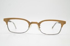 Vintage Glasses L.A. Eyeworks SWELL Bronze Silver Oval Eyeglass Frame picture