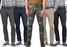 Dickies Mens Skinny Fit Work Pants Straight Leg Pants - A8758 - New picture
