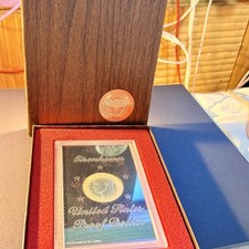 1974-S $1 Silver DCAM (Proof) Ike Dollar. In Attractive Wood Panel Box Display picture