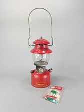 Coleman 200A Red Single Mantle Lantern Dated 7-53 Vintage picture
