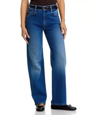 MOTHER The Rambler Zip Flood High Rise Jeans in Nip It In The Bud MSRP $238 picture