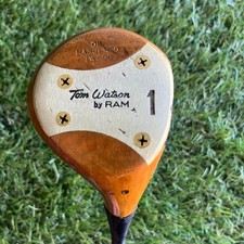 Ram Tom Watson Persimmon 1 Wood Driver TW800 Oil Hardened Stiff Flex Vintage picture