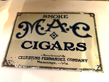 Antique Tin M.A.C. Cigar Sign 1920's picture