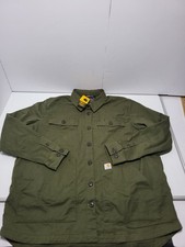Carhartt Rugged Flex Relaxed Fit Green Jacket Womens XL (16-18) Shacket NWT picture