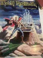 Vintage 1986 IRON MAIDEN Phantom of the Opera Poster #3066 - picture