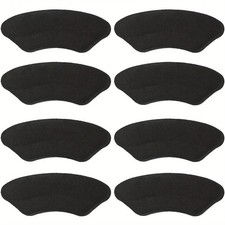 8Pcs Black Heel Pads for Shoes  - Cushion Inserts Grips ,Prevent Heel Slip picture