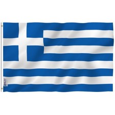 Anley Fly Breeze 3x5 Foot Greece Flag - Greek National Flags Polyester picture