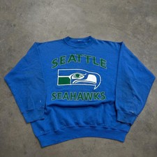 90s Seattle Seahawks Logo Crewneck Sweatshirt Remake Design RM3142 picture