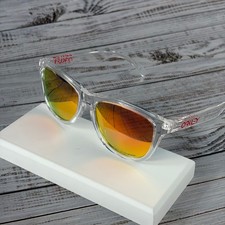 Oakley Frogskins OO9245 Sunglasses Clear Frame Fire Iridium Lenses with Box picture