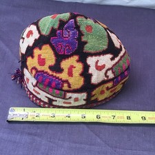 Antique Hand Embroidered Ceremonial Cap-Uzbek/Pushtan Cultural Traditional Garb picture