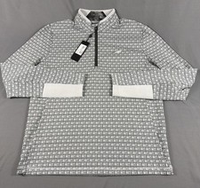 Greyson Golf Pullover Monogram Jacquard Print Chest Logo Medium Arvon MSRP $198 picture