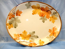 Franciscan October  Serving Platter Oval Fall Leaves  14