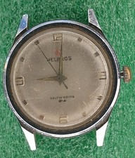 Lot W2482 Mens Helbros PUW 1460 Automatic 17J Movement Vintage Watch Parts  picture