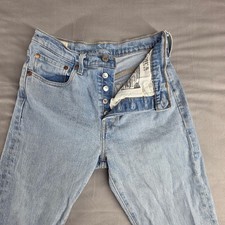 Levi's Premium 501 S Skinny Jeans Men's 26x30 Light Wash Big E Button Fly picture