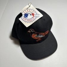Vintage Baltimore Orioles 90s Snapback Hat Twins Enterprise MLB Bird Logo NWT XS picture