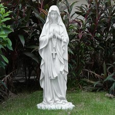 Outdoor Inch Garden Mary Statue Solar Virgin Mary Statue Religious Statue 31.49 picture