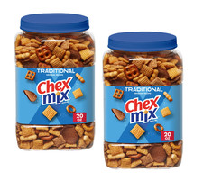(2 Pack) Chex Mix Traditional Snack Mix, Salty Snacks Tub, 20 oz New picture