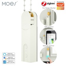MOES ZigBee Smart Curtain Motor Roller Blinds Shutter Drive DIY With Solar Panel picture