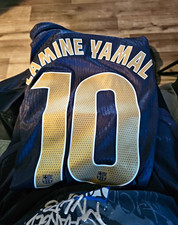 Nike FC Barcelona Lamine Yamal #10 Blue Short Sleeve Jersey Men’s 2XL picture