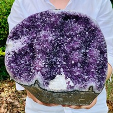 17.45LB Natural Amethyst Cluster Quartz Crystal Druzy Geode Stone Reiki Healing picture