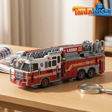 MOC-133201 New York Bedford fire truck building blocks Toys Birthday Gift set picture