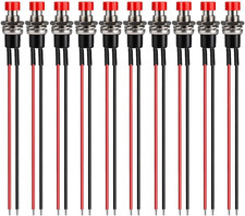10Pcs 7Mm 3V-6V-12V-24V-230V/1A Prewired Mini Momentary Push picture