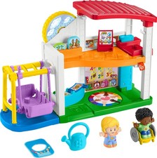 Fisher-Price Little People Toddler Playset Play for All School with 2 Figures & picture