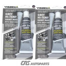 2 PCS GREY Hi-Temp RTV Silicone Gasket Maker (64g) Resists Oil Water Anti-Freeze picture