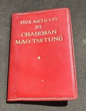 1968 FIVE ARTICLES BY CHAIRMAN MAO TSE-TUNG   1st Vest Pocket Edition  picture