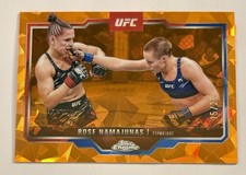 2025 Topps Chrome UFC Rose Namajunas Orange Sapphire SSP /25 picture