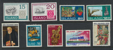 Iceland 9 Different Mint Never Hinged commemorative stamps picture