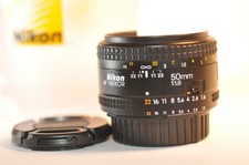 Nikon AF Nikkor 50mm f/1.8 PRIME FX lens READ for F5 FM2 F100 D750 DF D850 D7200 picture