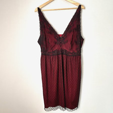 Catherines Sleepwear Lace Overlay Mesh Lingerie Size 0X Romantic Whimsigoth C152 picture